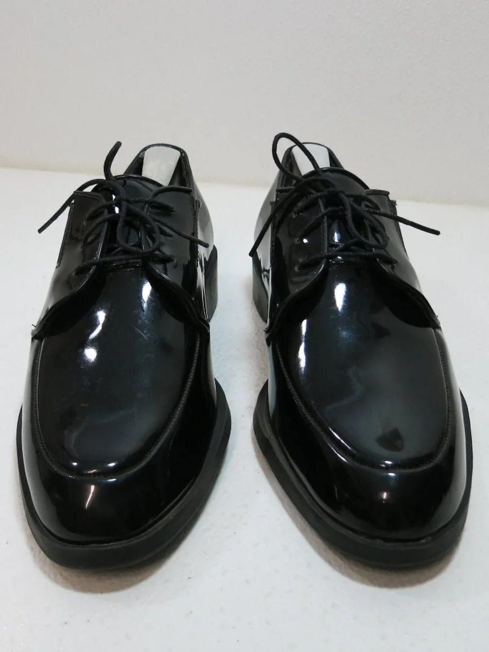Pronto-Uomo Patent Leather Dress Oxfords Men's Comfort Dress Footwear Sz 8.5 D